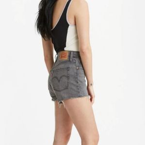 NWT Levi's 501 Original Lady Grey Wash Jean Short Size 27